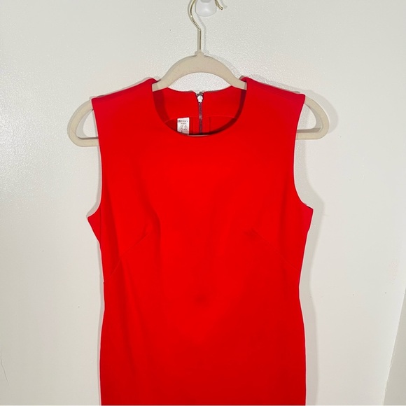 SPANX The Perfect Fitted Dress True Red Sheath Office Business Casual Ponte Knit - Picture 4 of 9